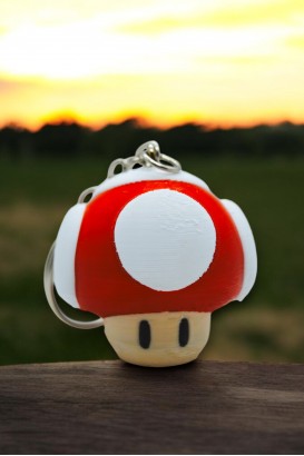 Mario Mushroom Anahtarlık